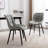 Metal Upholstered Back Side Chair Dining Chair PU Leather Dining Chairs Set of 4 – Modern Upholstered Kitchen Side Chairs with Sturdy Metal Legs, Mid-Century Design for Dining Room, Restaurant & Office-98281836