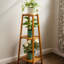 Tilsworth Tall Natural Bamboo Tall Plant Stand 3 Tier Shelf Plant Holder Home Furniture