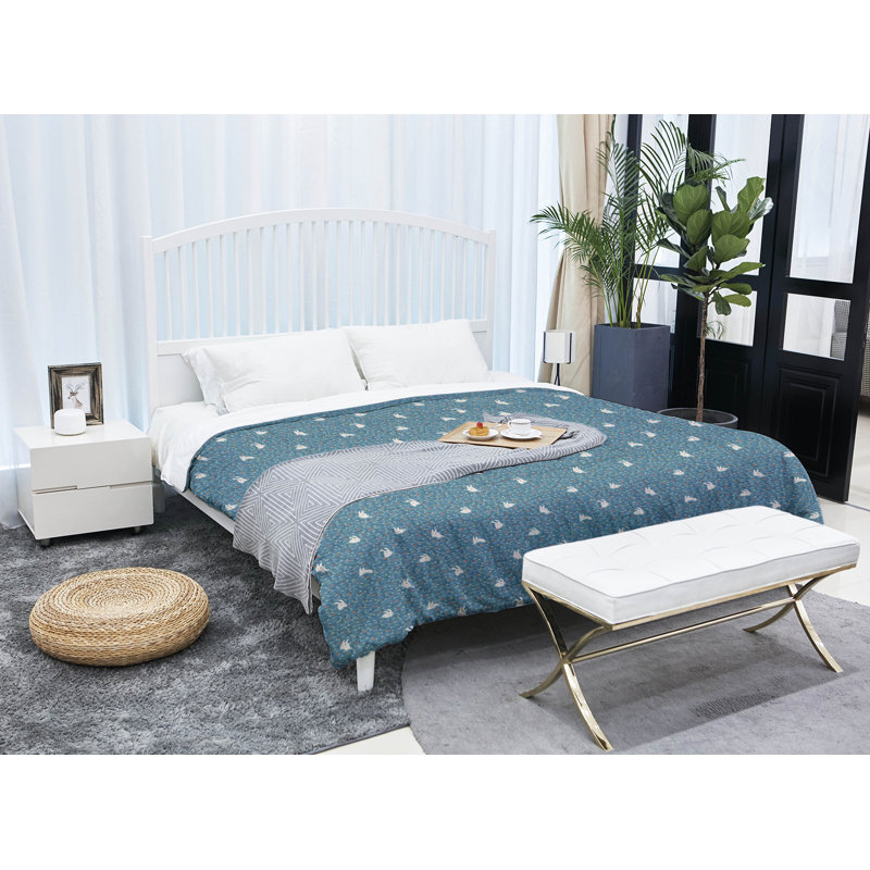 Édredon simple lapin Katelyn Elizabeth, Édredon grand, Bleu