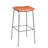 Ormond Industrial Leather Bar Stool with Recycled Steel Frame – 31" Counter Height 