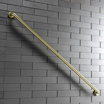 Kingston Brass DR514547 Meridian 54" X 1-1/4" O.D Grab Bar, Brushed Brass