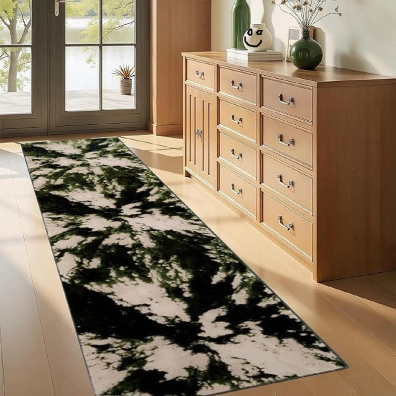 Area Rug, Rectangle 60 x 110 cm, Green