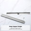 Grille linéaire moderne avec crépine et crochet de levage pour douche de salle de bain-128508926-128904203