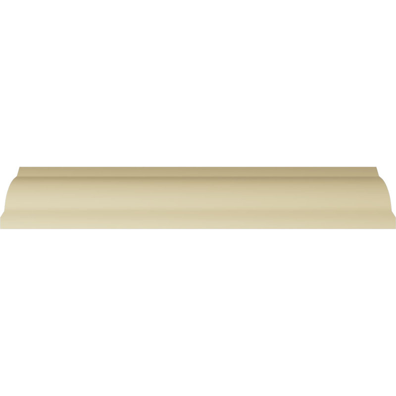 Primed White Polyurethane Geometric Crown Moulding Sample