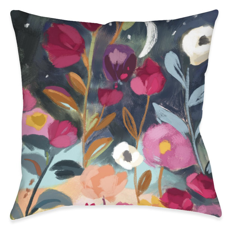 Coussin décoratif floral Floral Party Midnight