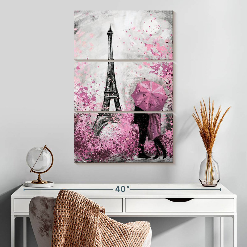 Nicci Paris Pink Bloom Pop, 32" H x 20" W