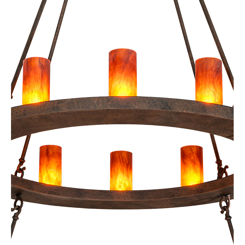 72" Wide Loxley 36 Two Tier Chandelier