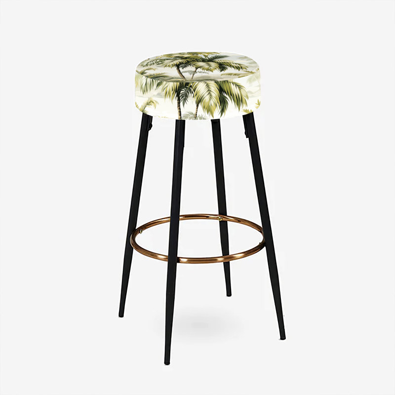 Ensemble de 2 tabourets de bar style tropical Whispering Palms