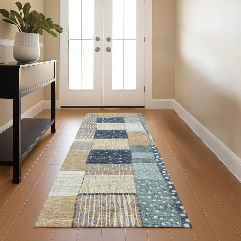 Premium Machine Washable Millbrook AMF1960 Geometric Rug, Runner 2'3" x 7'6"