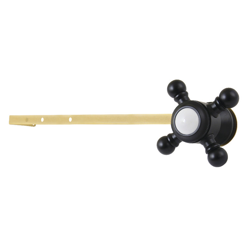Levier de réservoir de toilette à fixation avant ou latérale Kingston Brass KTBXD Kingston, Noir mat
