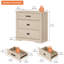 Commode Mid-Century à 3 tiroirs Laziza -693132013