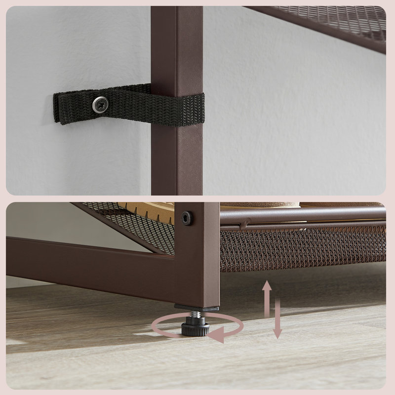 40 Pair Stackable Shoe Rack, Bronze