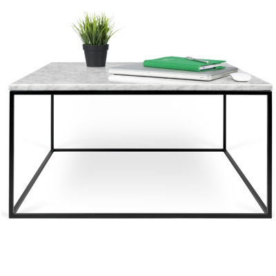 Tonya Marble Top Frame Square Side Table