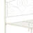 Full Size Bed Frame, White Metal, Unique Flower Structure, Stable And Quiet, 600 Lbs Limit, No Box Spring Required Metal Frame In White, Design For Stability, Easy Assembly,-2145428339