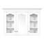 40" Medicine Cabinet With Mirror And Hanging Hooks - Provides Additional Storage In Your Bathroom Wall Mounted Pull-out Shelves Convenient For
