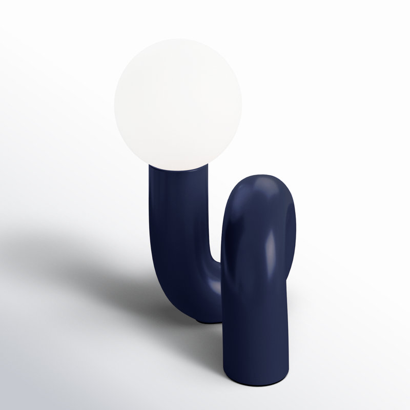 Verda Resin Table Lamp, Blue