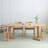 Brown Oval Solid Wood Dining Table-388975980