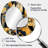 Gold Cubist Visions II - Abstract Oval Decorative Mirror On Metal-2074521809