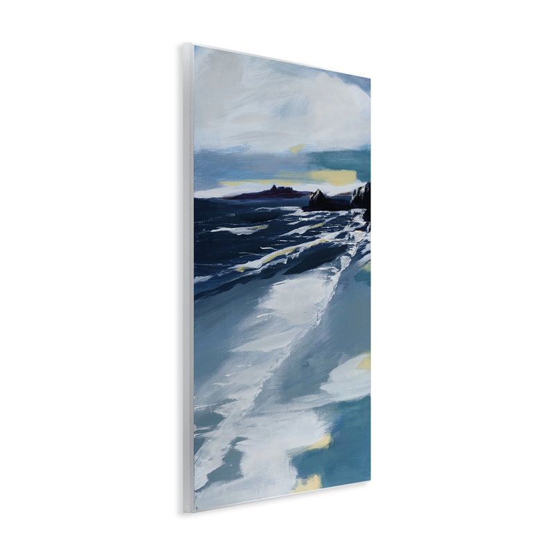 Plaque murale Shoreline At Day Break, par A. Fitzsimmons, H 19 po x l 13 po