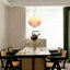 Luminaire suspendu en acrylique orange restaurant Sunset (avec ampoules E26 incluses)