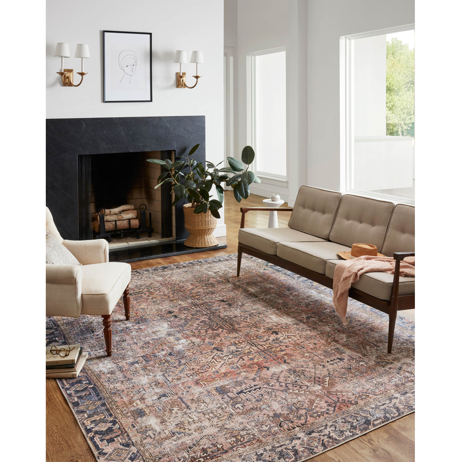 Chris Loves Julia x Loloi Jules Oriental Indoor Area Rug