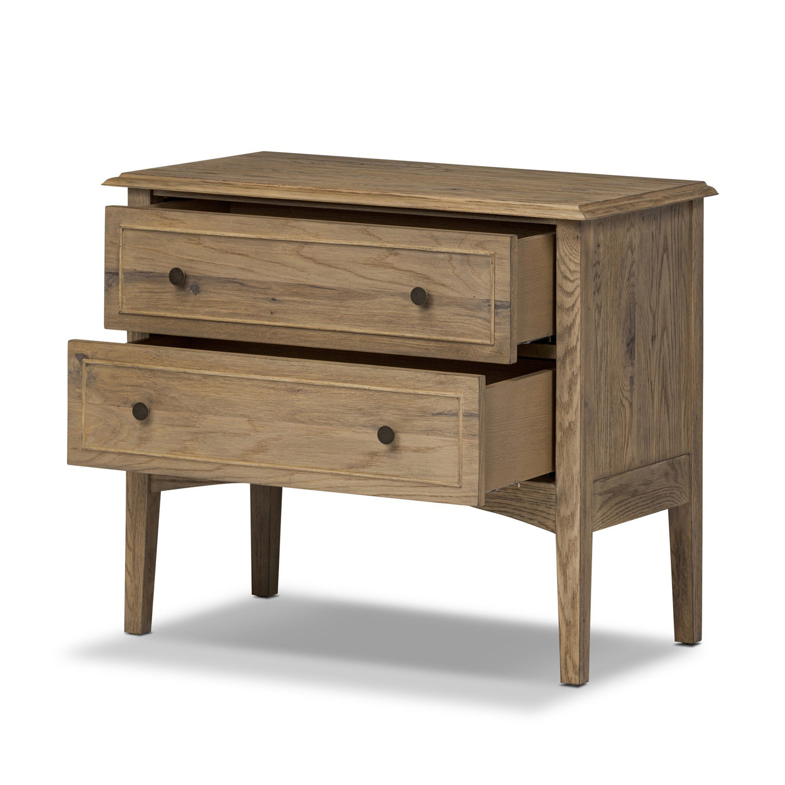 Kipp Oak Nightstand, Light Brown