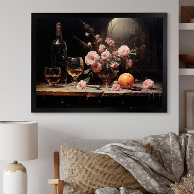 Sommeliers Solitude Midnight Blooms Wine - Wine Wall Art