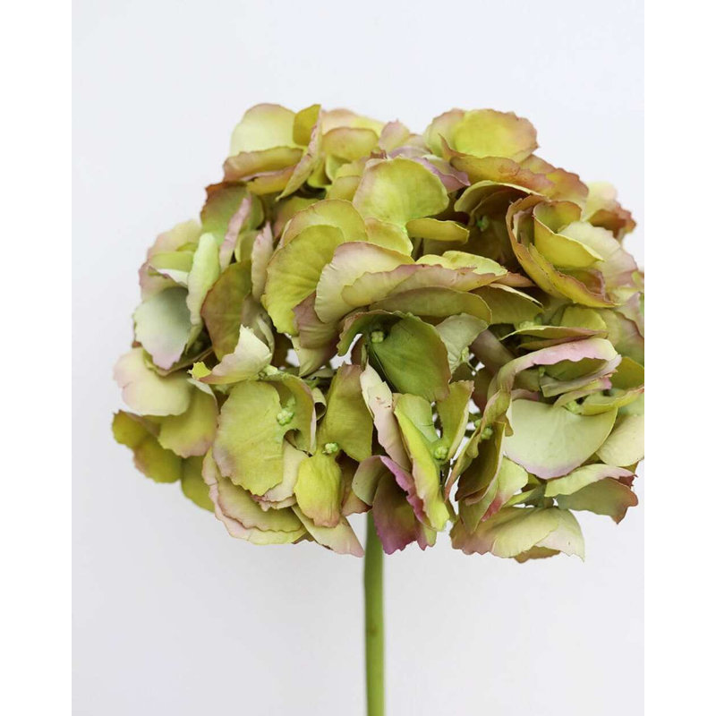 Hortensia vert artificiel 19 po