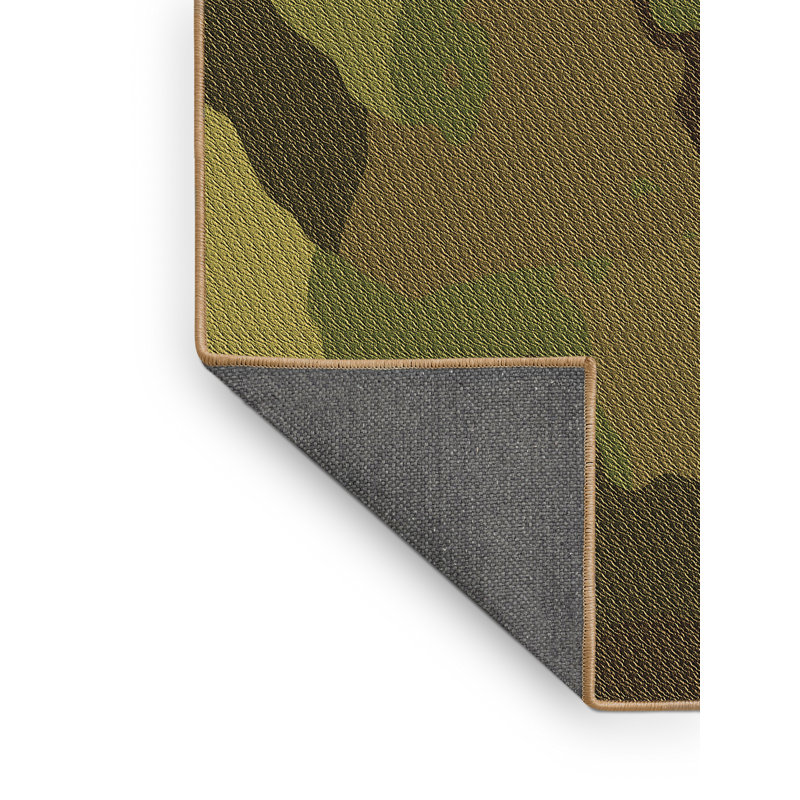 Performance Wool Camouflage Indoor Rug, Rectangle 2' x 3'
