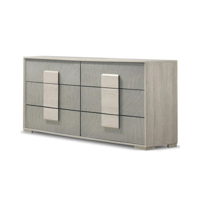 Lincolt Contemporary Dresser, White Wash