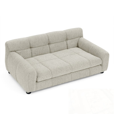 38” Wide Upholstered Dog Sofa Bed with Armrests