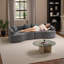 Canapé modulaire à compression de 106 po, courbé sans os, haute densité, canapé-lit en chenille-809059517