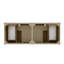 Chicago 60'' W Double Bathroom Vanity Base-1955955269