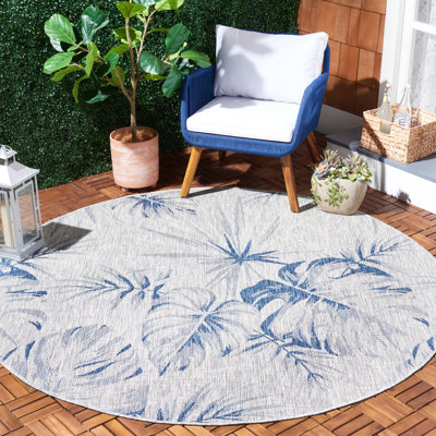 Tapis d'intérieur / extérieur à motif floral Maxville Performance