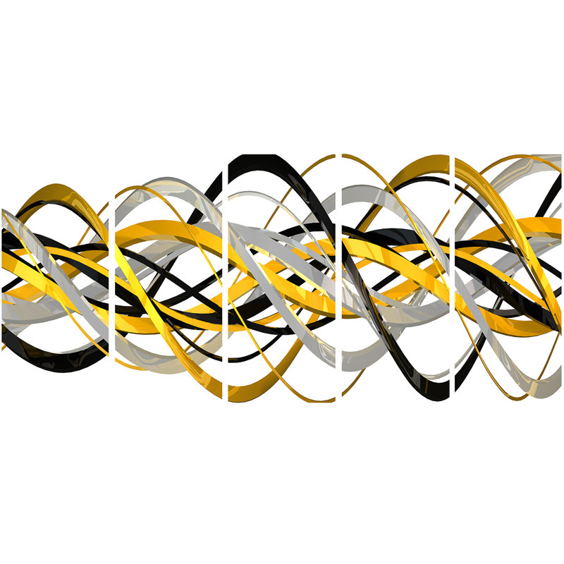 « helixexpression abstract », ensemble de 5 impressions sur toiles tendues