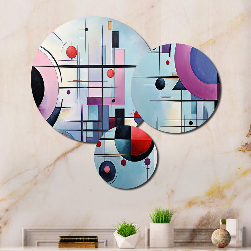 Abstract Wall Decor on Metal