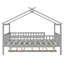 Lit double en bois avec lit gigogne simple, gris-789874627-789874631