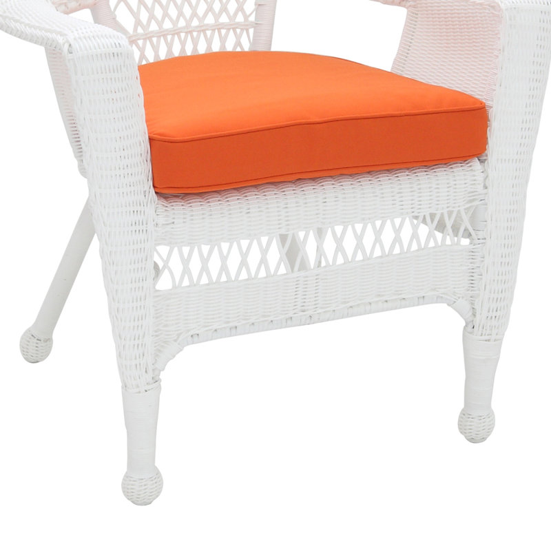 Outdoor Lounge Chair, Orange, White