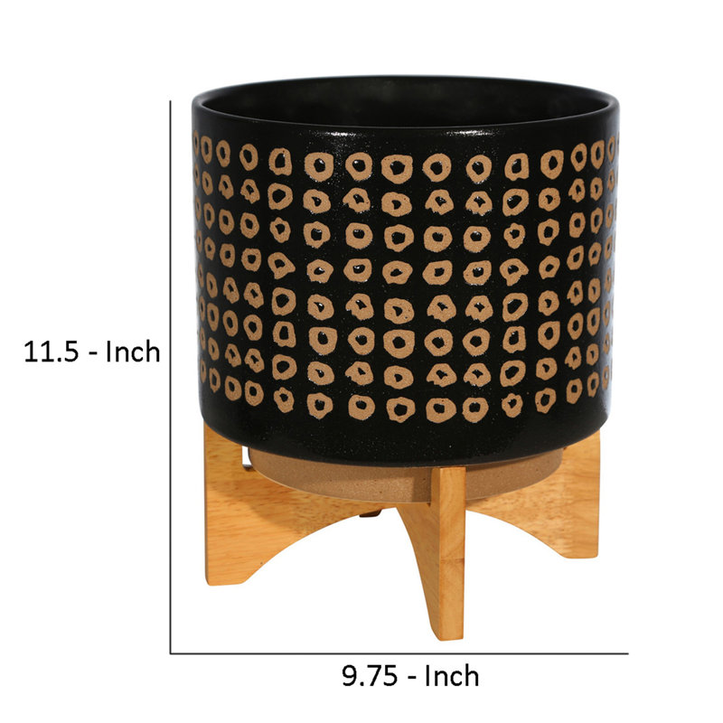 Chmura Ceramic Pot Planter, 11.5" H x 9.75" W x 9.75" D