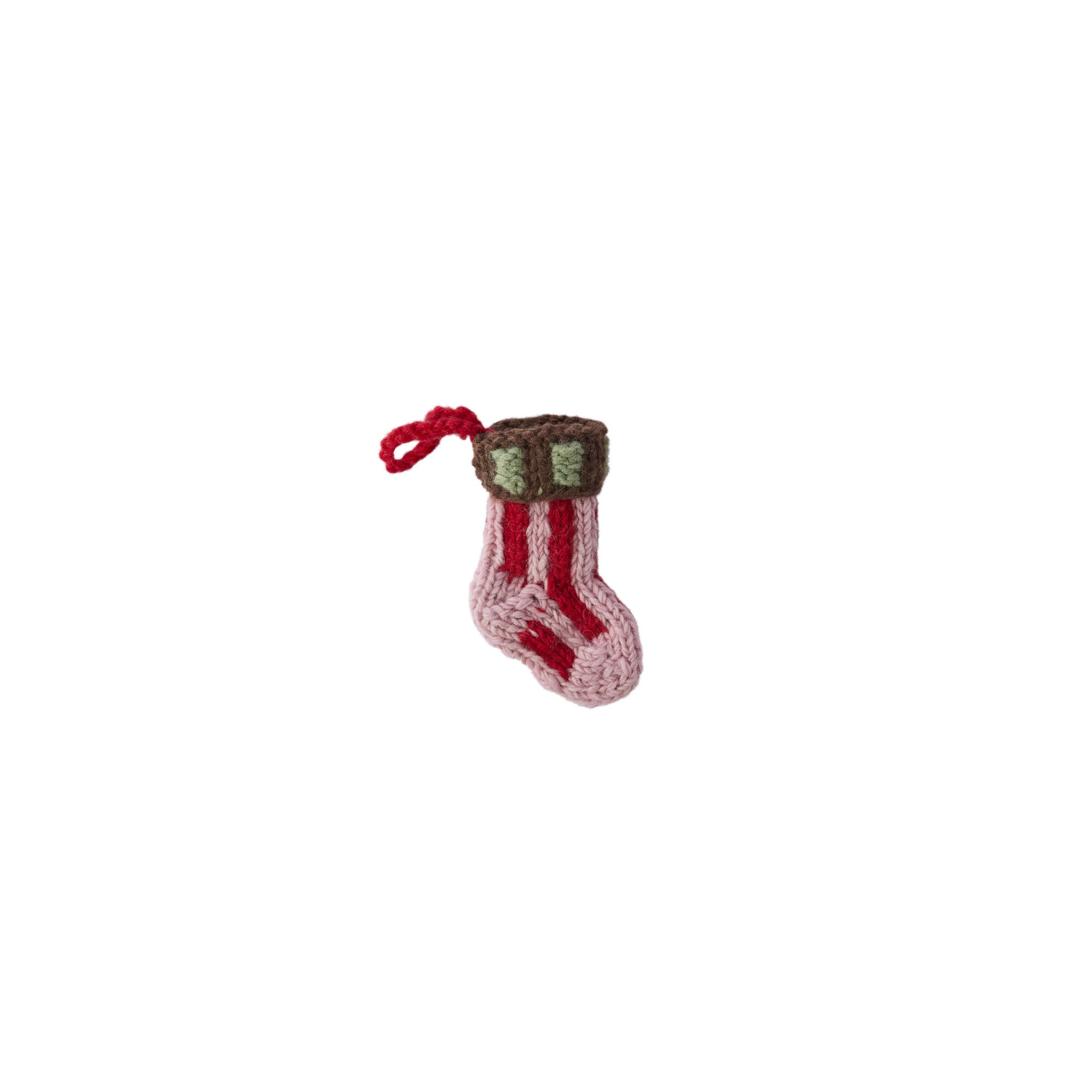 Tiny Stocking Ornament 6"x 4"