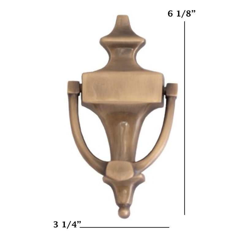 Brass Door Knocker, Antique Brass