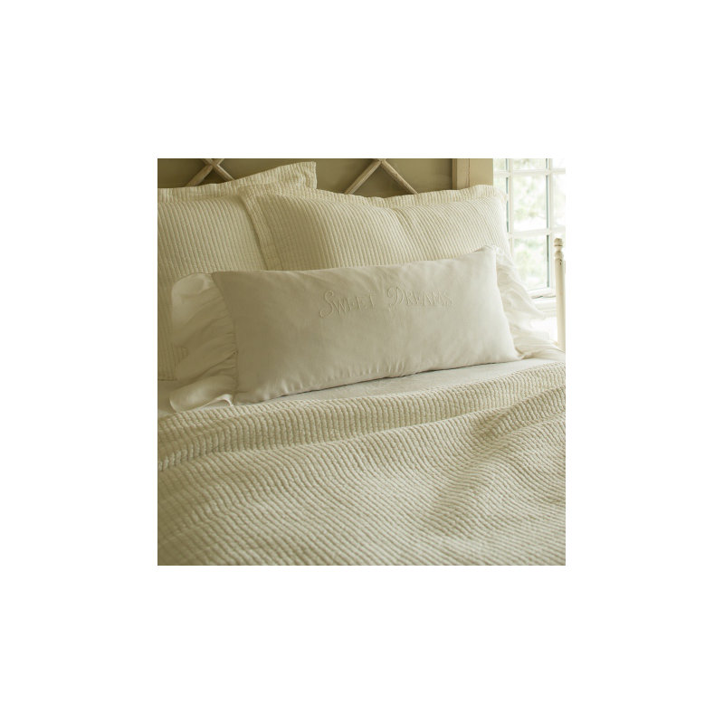Sweet Dreams Linen Down Bolster Pillow, White