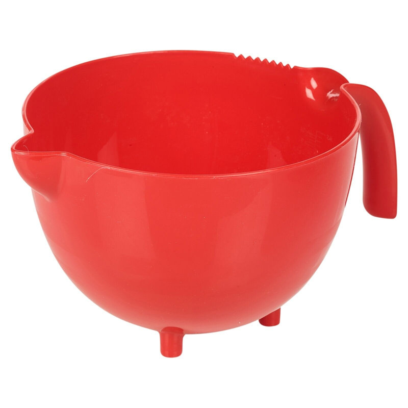 Jaylon Plastic Mixing Bowl, Red