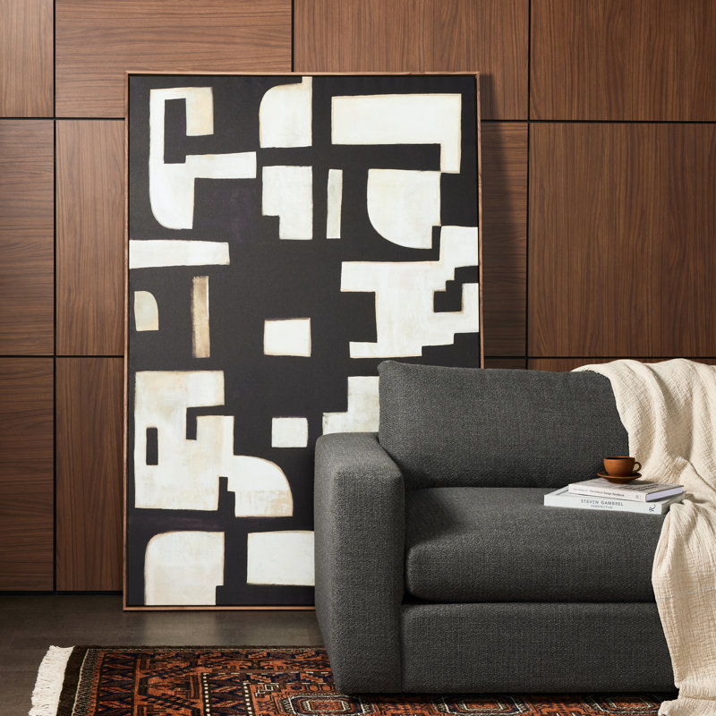 Civilization Painting by Jess Engle, 32" H x 20" W, Walnut