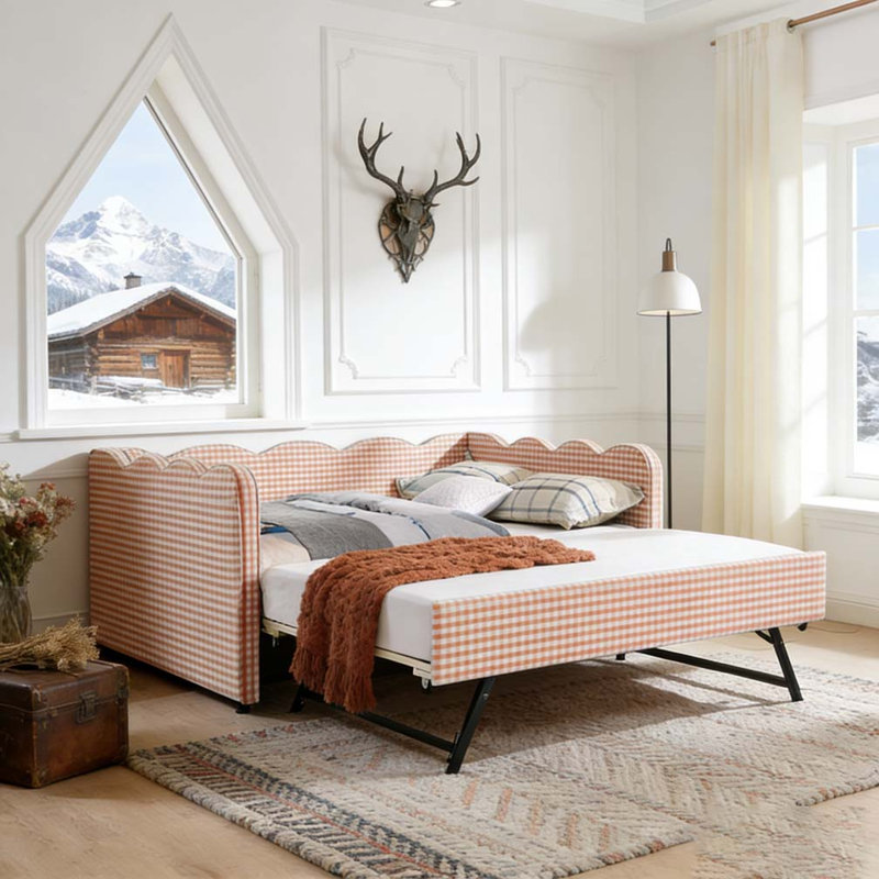 Lit de jour double, Pink1, Lit gigogne simple