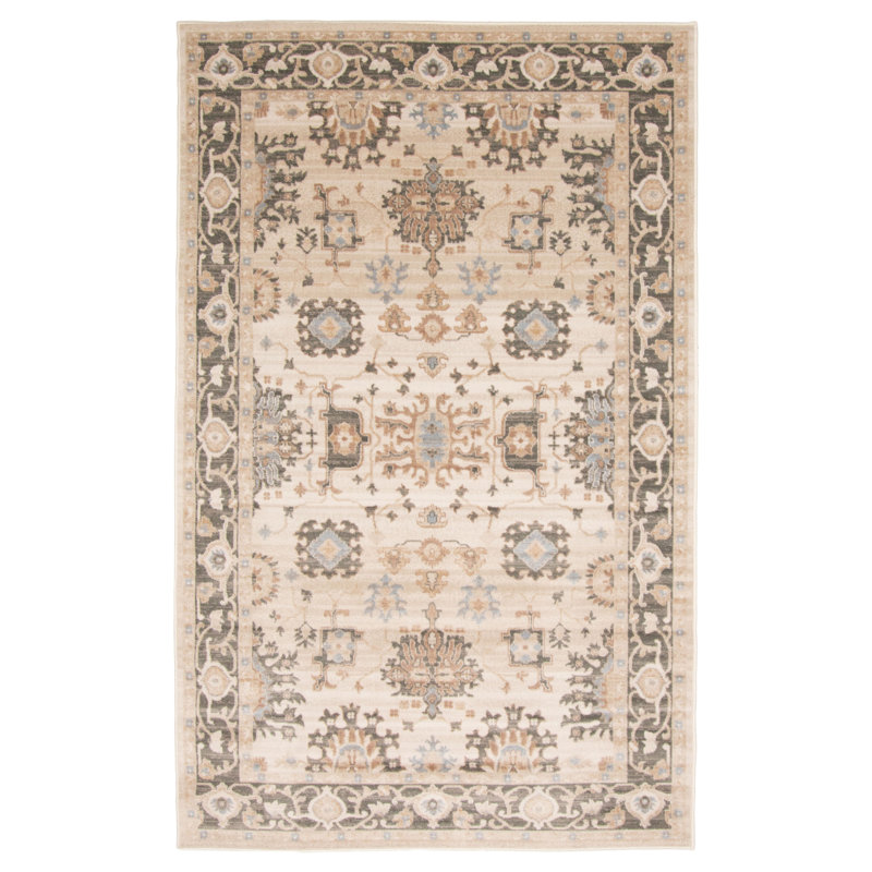 Gloria Ivory Rug, Rectangle 5' x 8'