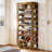 70.87" Tall Arched Shoe Rack, 8-tier Wooden Shoe Cabinet For 30-35 Pairs