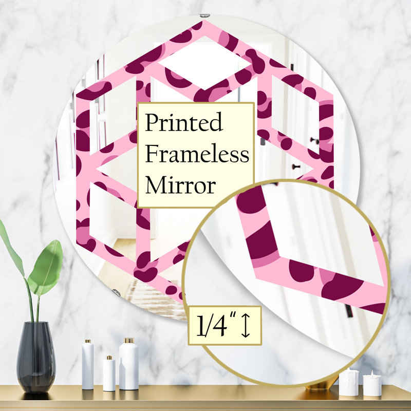 Miroir mural Hexagon, H 31,5 po x l po