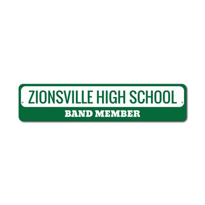 School Band Custom Aluminum Sign