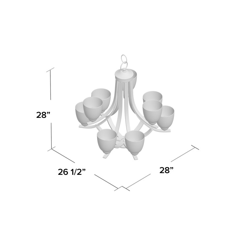 Hayden 9 - Light Dimmable Tiered Chandelier, Oil Rubbed Bronze